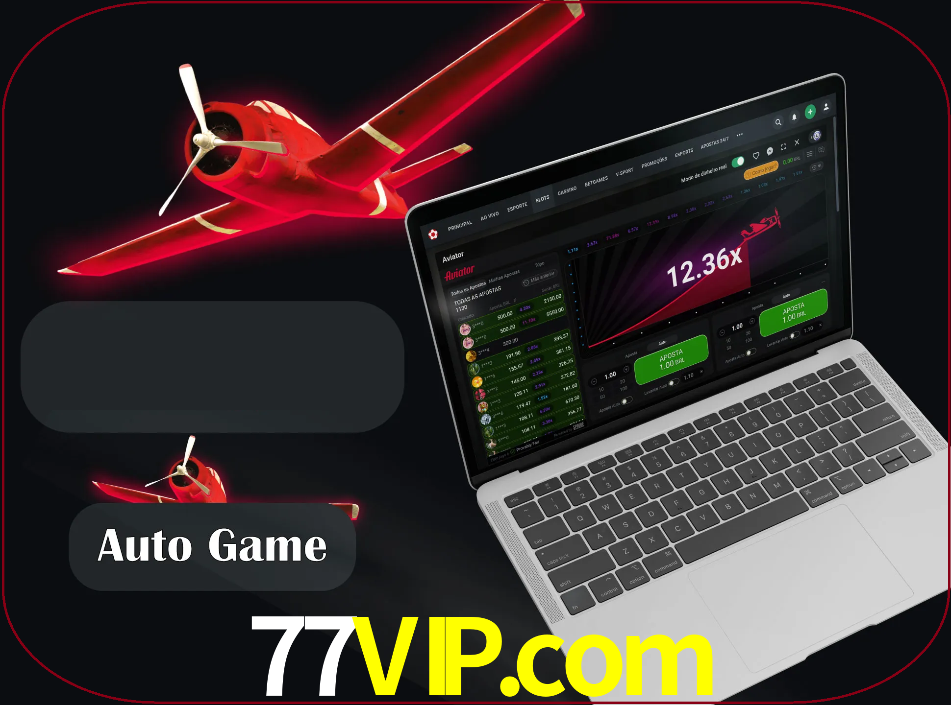 No modo automático, os jogos apostam e sacam seu dinheiro automaticamente.