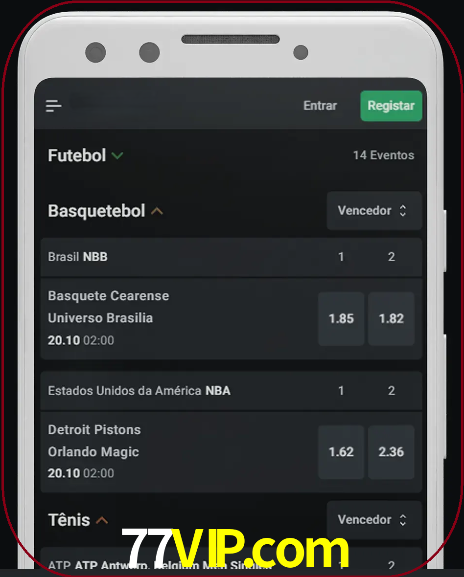 Aposte e assista aos esportes em formato ao vivo.