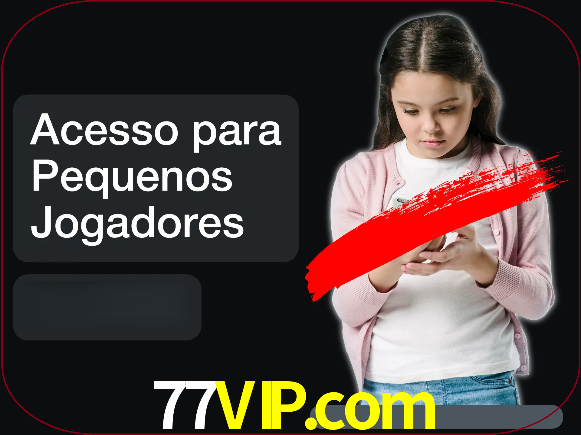 As crianças não podem jogar jogos de cassino.